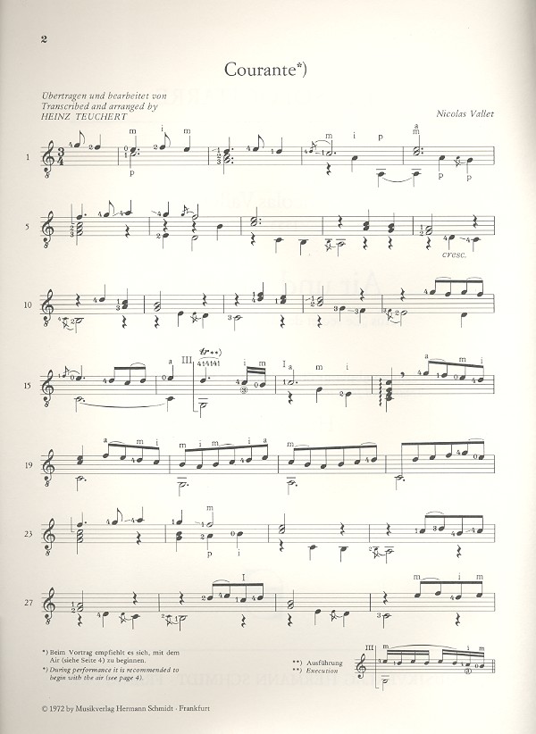 Air und courante aus