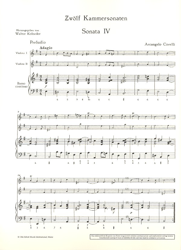 12 Kammersonaten op.2 Band 2