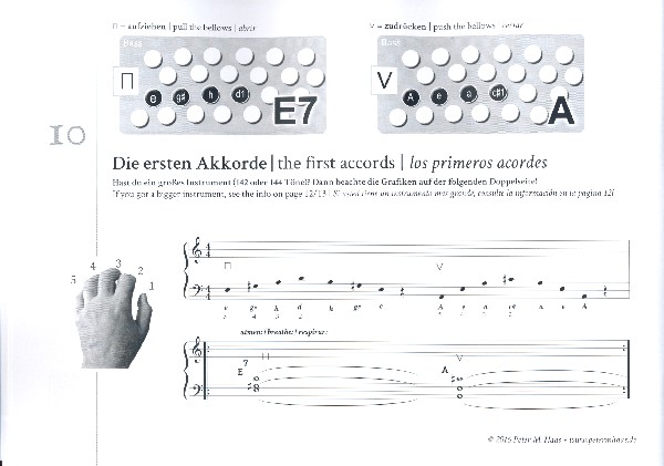 Bandoneon - die ersten Schritte (dt/en/sp)