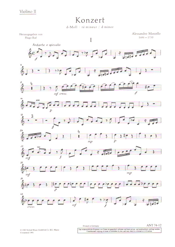 Konzert d-Moll