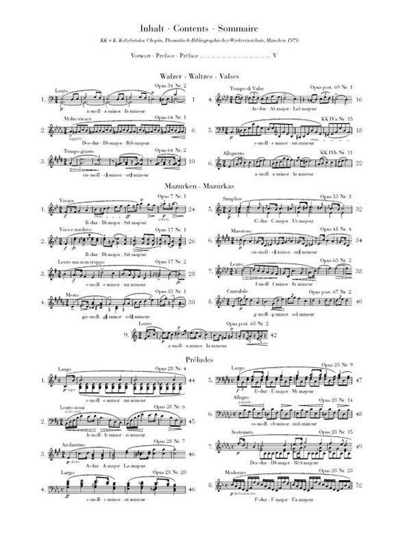 Ausgewählte Klavierwerke