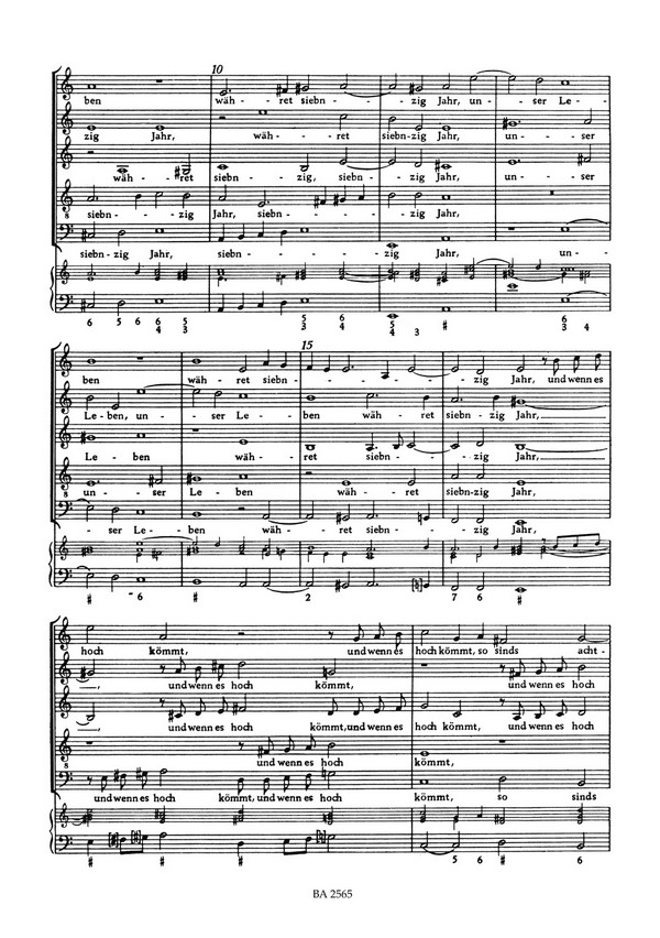 UNSER LEBEN WAEHRET SIEBZIG JAHR