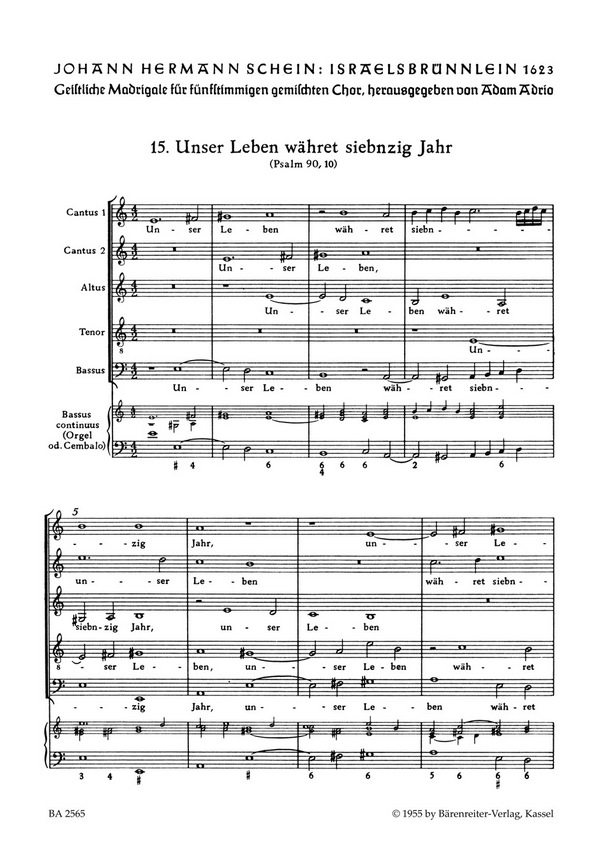 UNSER LEBEN WAEHRET SIEBZIG JAHR