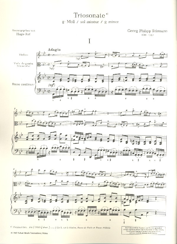 Triosonate g-Moll