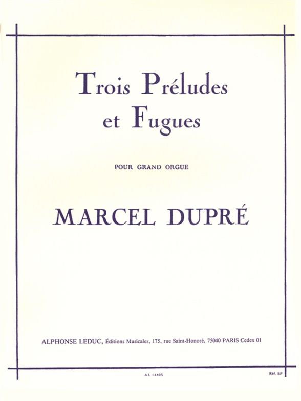 3 préludes et fugues op.7