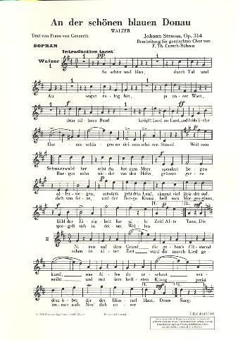 An der schönen blauen Donau op.314