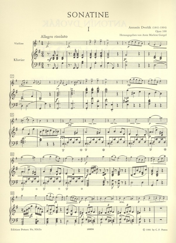 Sonatine G-Dur op.100