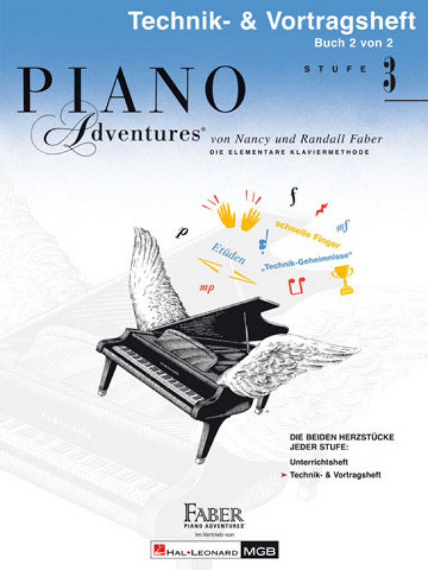 Piano Adventures Stufe 3 - Technik- und Vortragsheft Band 2