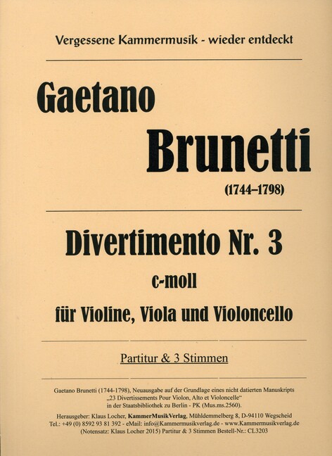 Divertimento c-Moll Nr.3