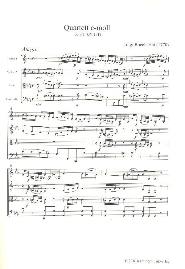 Quartett c-Moll Nr.13 op.9,1 G171