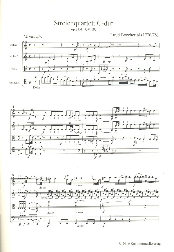 Quartett C-Dur Nr.34 op.24,4 G192
