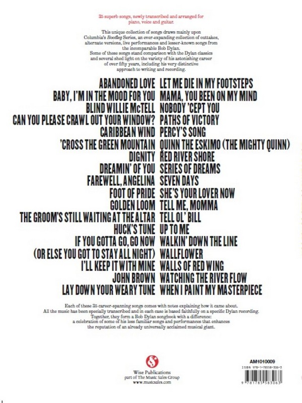  Bob Dylan Bootleg Songbook