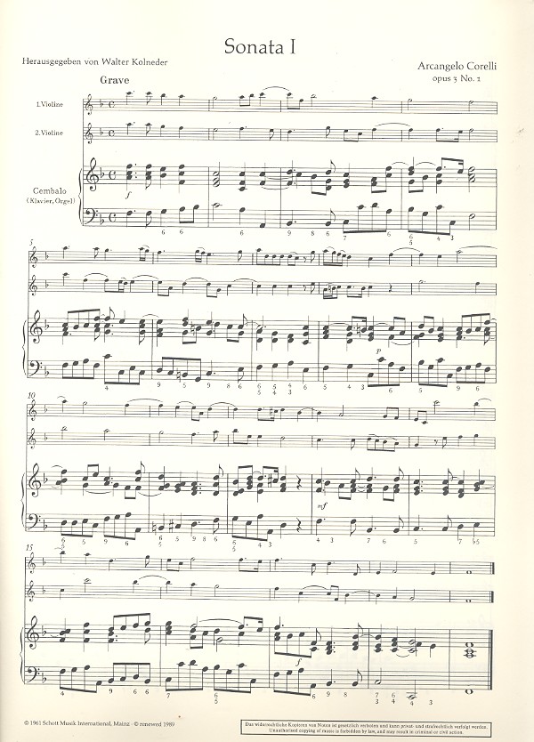 12 Triosonaten op.3 Band 1 (Nr.1-3)