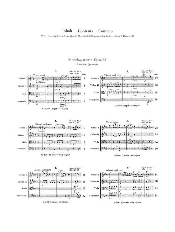 Streichquartette Band 5 op.33