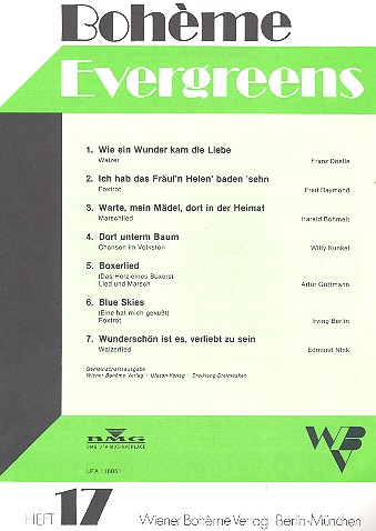 Bohème Evergreens Band 17
