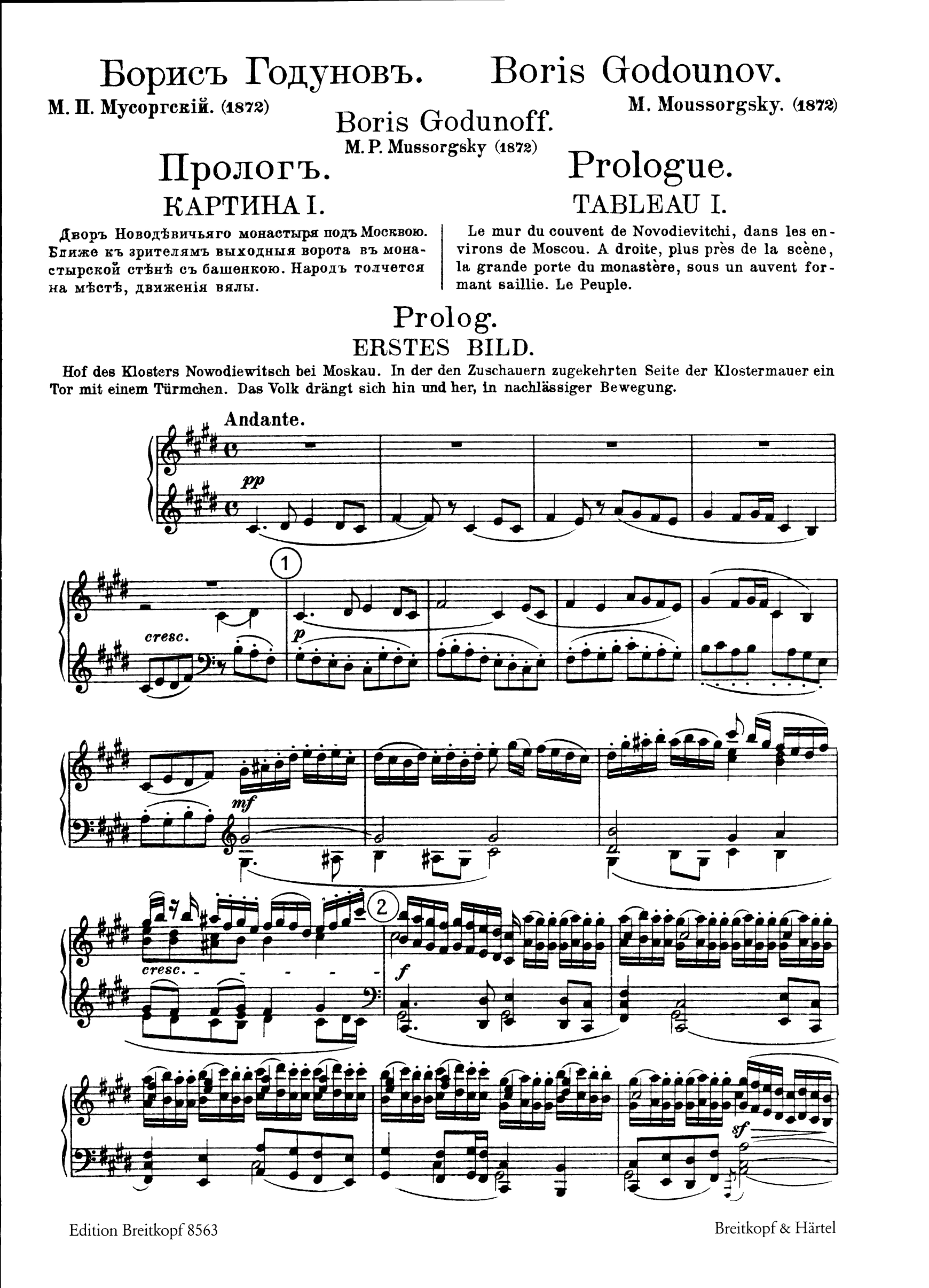 Boris Godunow - Originalfassung 1874