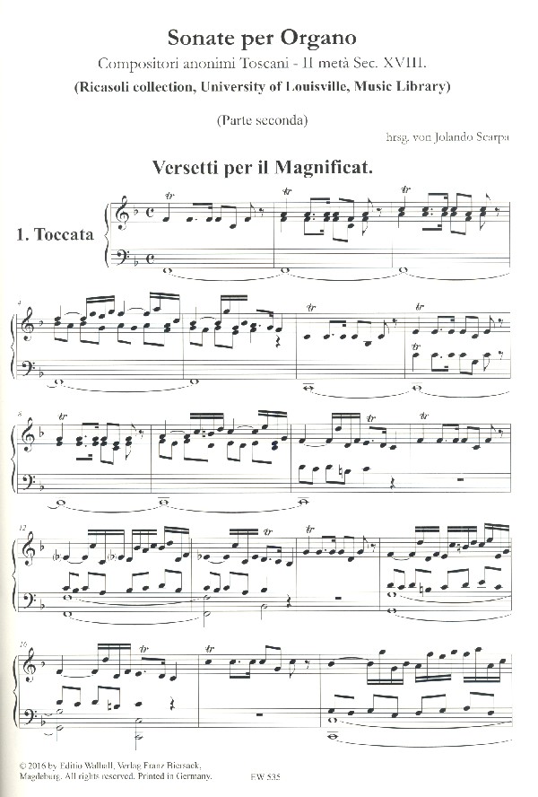 Sonaten toskanischer Komponisten des 18. Jahrhunderts Band 2