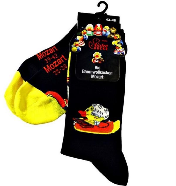 Entensocken Mozart schwarz Größe 35-38