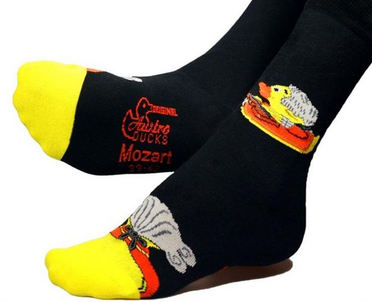 Entensocken Mozart schwarz Größe 39-42