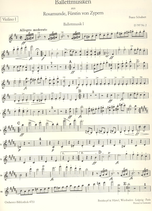 Rosamunde op.26 D797 - Ballettmusiken