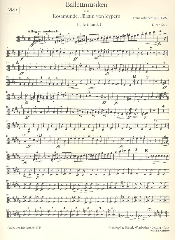 Rosamunde op.26 D797 - Ballettmusiken