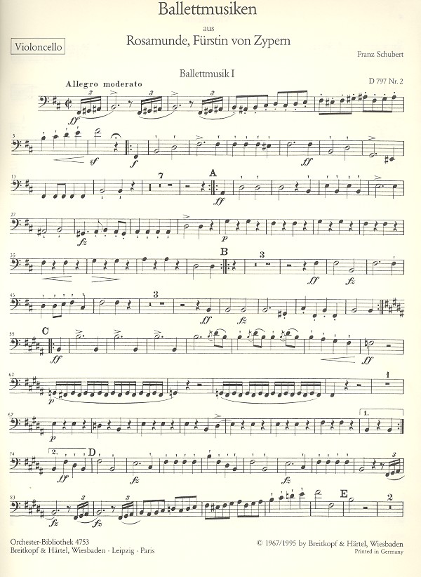 Rosamunde op.26 D797 - Ballettmusiken