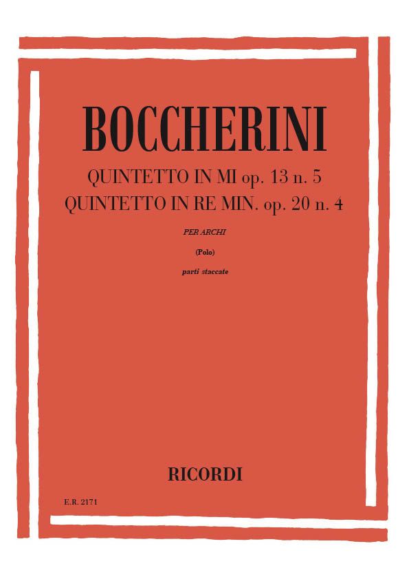 Quintetti op.13,5 e op.20,4