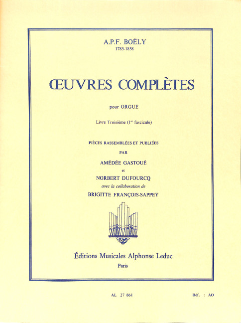 Oeuvres complètes pour orgue vol.3