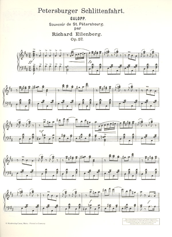 Petersburger Schlittenfahrt op.57