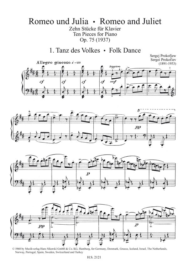 10 Stücke aus Romeo und Julia op.75