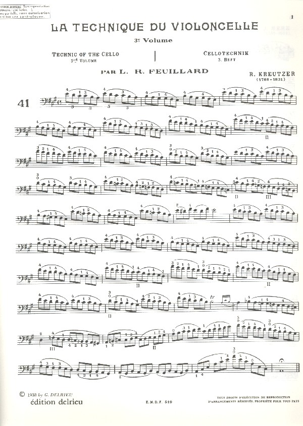 La technique du violoncelle vol.3