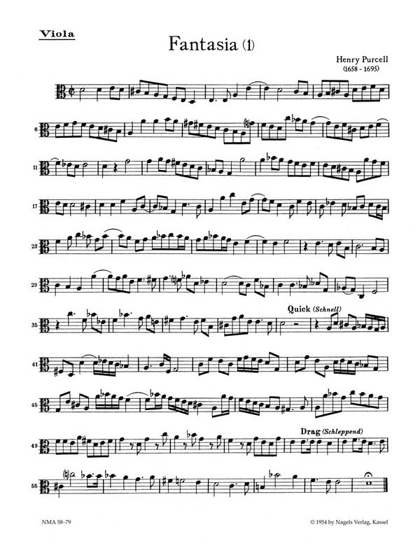 Fantasien Band 1 für Streichquartett