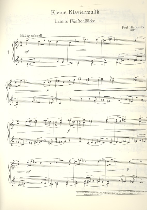 Kleine Klaviermusik op. 45/4
