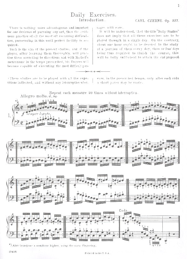 40 daily Exercises op.337