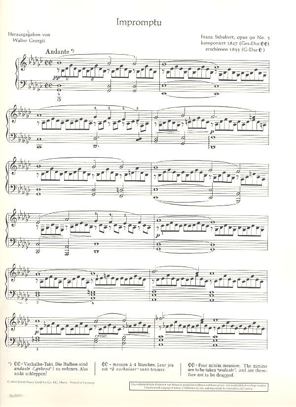 Impromptu Ges-Dur op.90,3