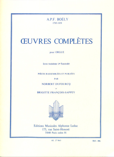 Oeuvres complètes pour orgue vol.3