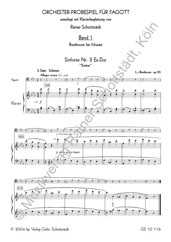 Orchester Probespiel Band 1