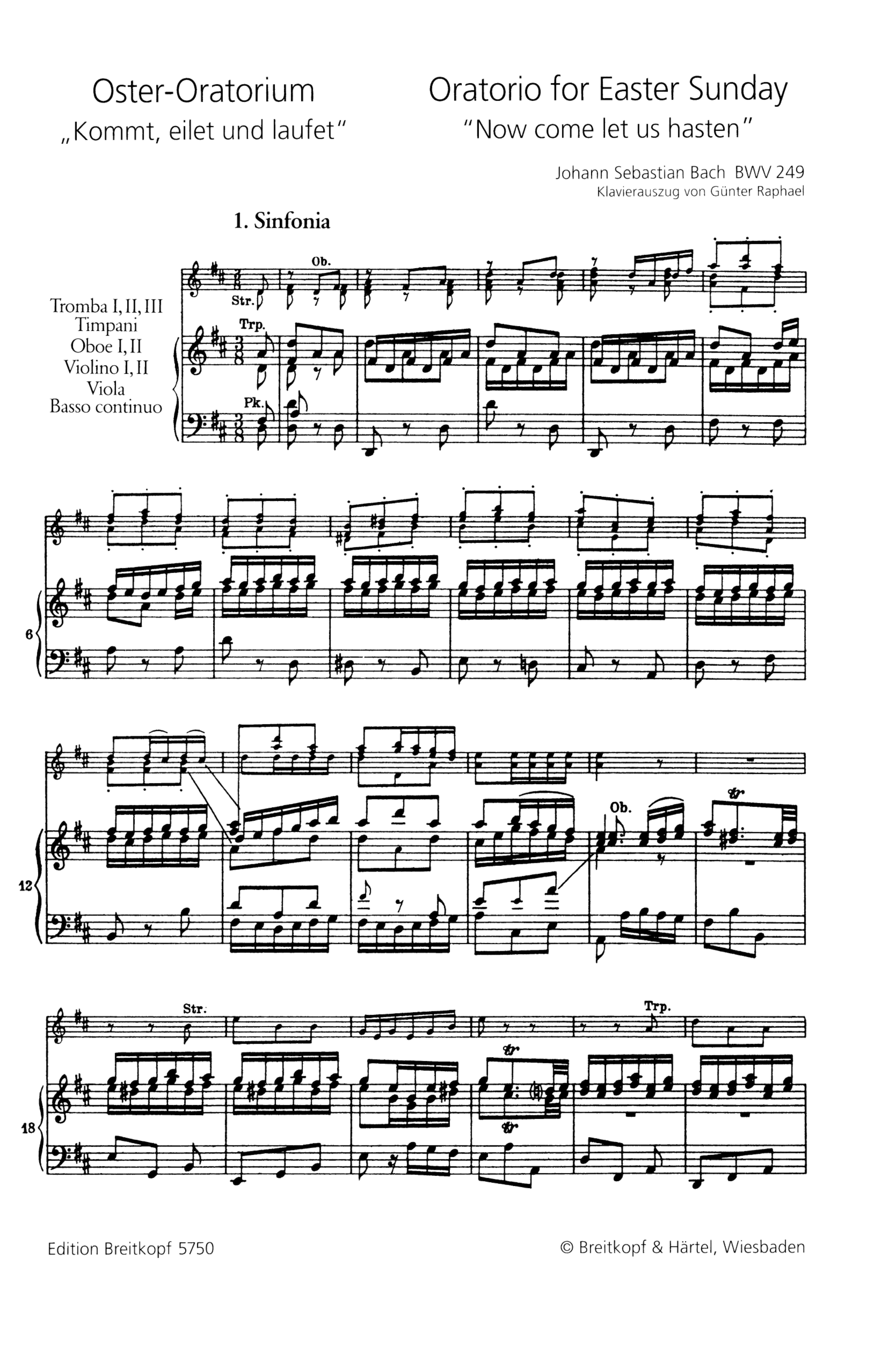 Oster-Oratorium BWV249 