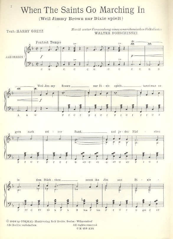 When the Saints go marching in