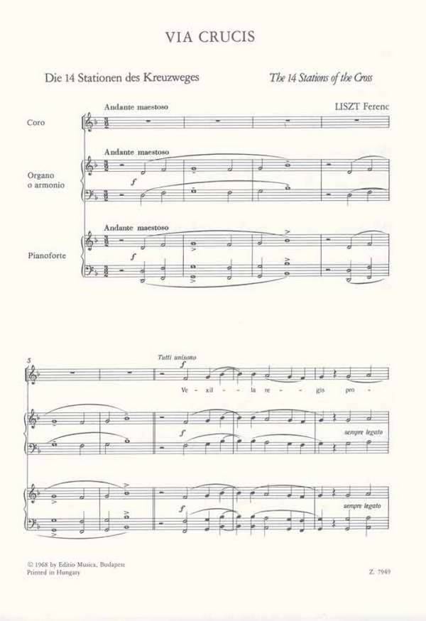 VIA CRUCIS FUER SOLI, SATB CHOR