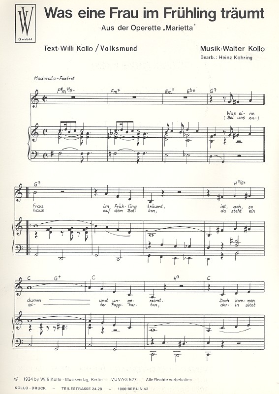 Was eine Frau im Frühling träumt