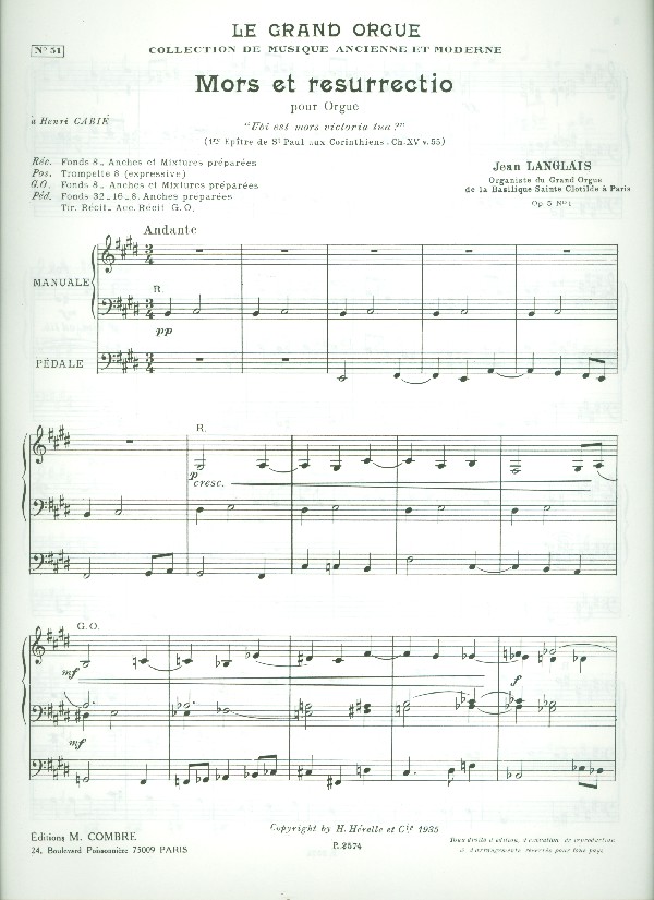 Mors et resurrectio op.5,2