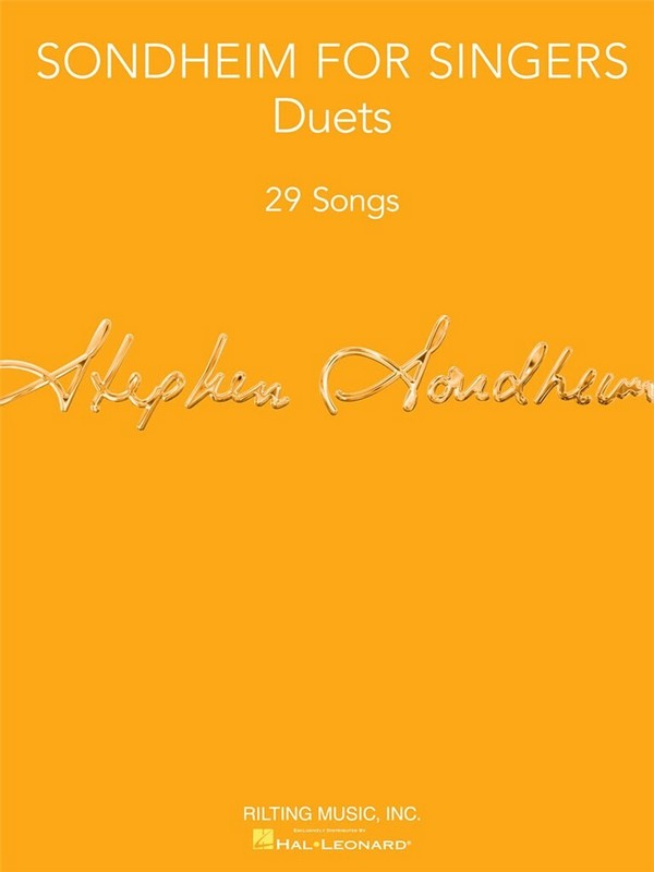 Sondheim for Singers - Duets: