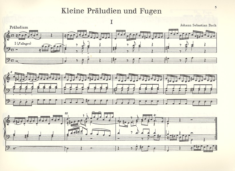 Kleine Präludien und Fugen BWV553-560 