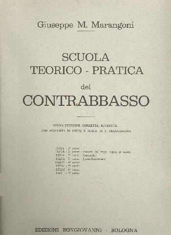 Scuola teorico-pratica del contrabbasso corso 1