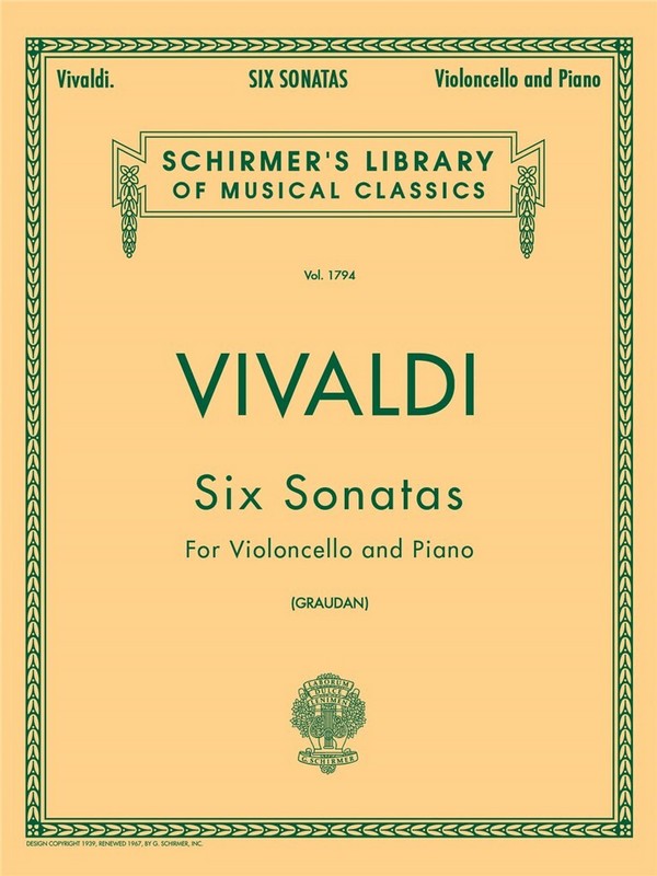 6 Sonatas for violoncello and