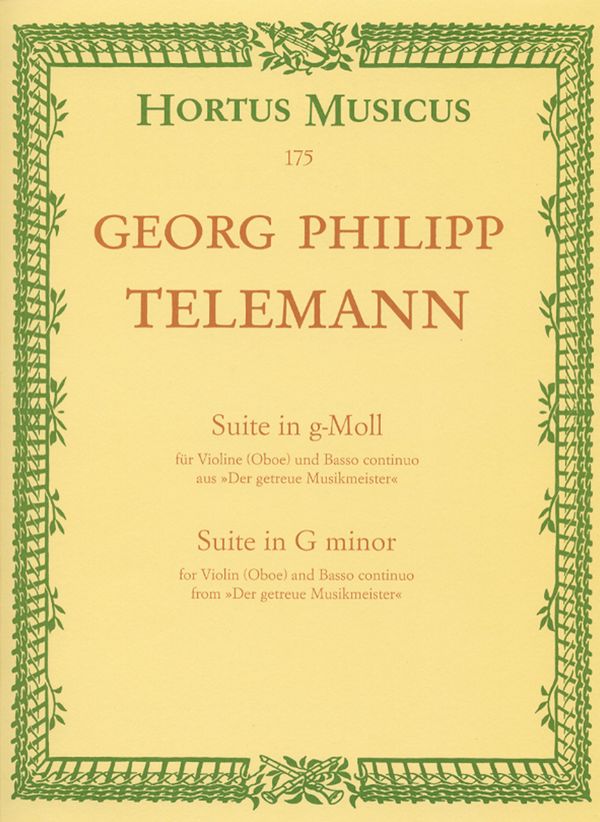 Suite g-Moll für Violine (Oboe)