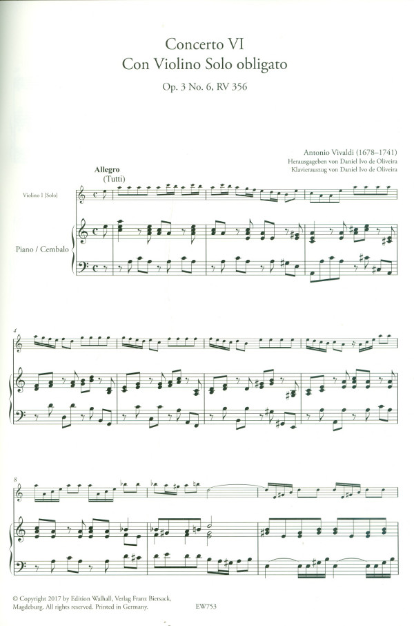 Konzert a-Moll op.3,6 RV356 