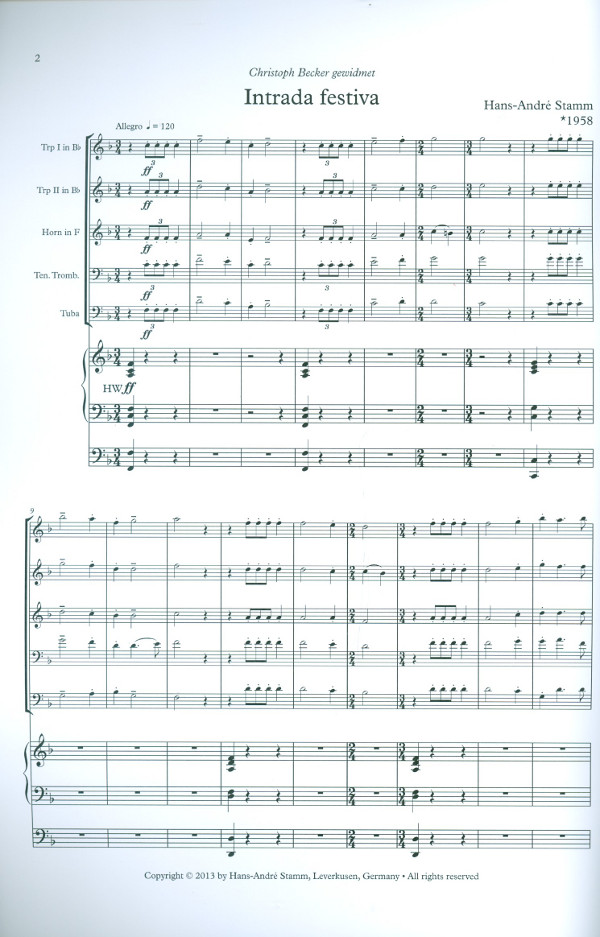 Intrada festiva und Passio
