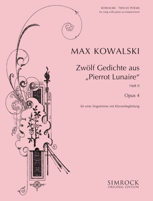 12 Gedichte aus Pierrot lunaire op.4 Band 2